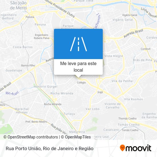 Rua Porto União mapa