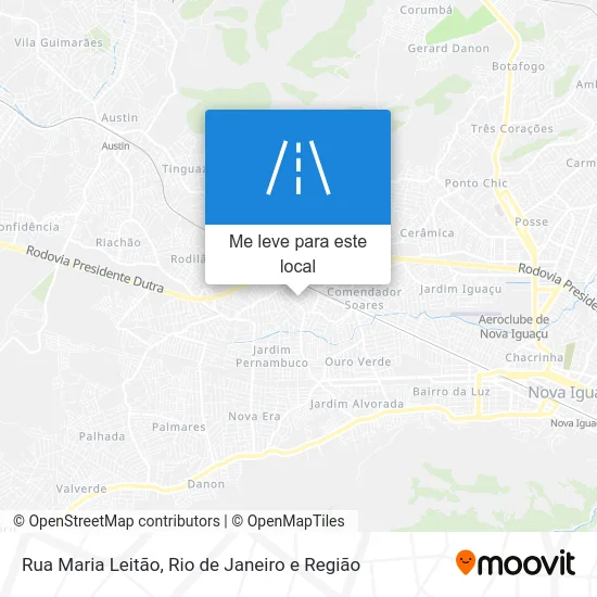 Rua Maria Leitão mapa