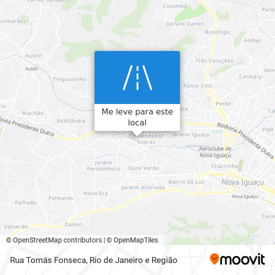 Rua Tomás Fonseca mapa