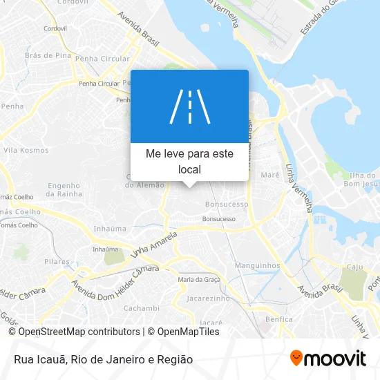 Rua Icauã mapa