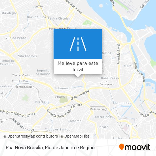 Rua Nova Brasília mapa