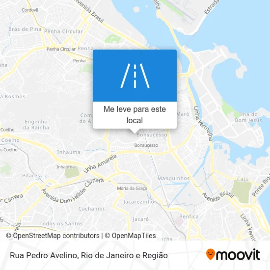 Rua Pedro Avelino mapa