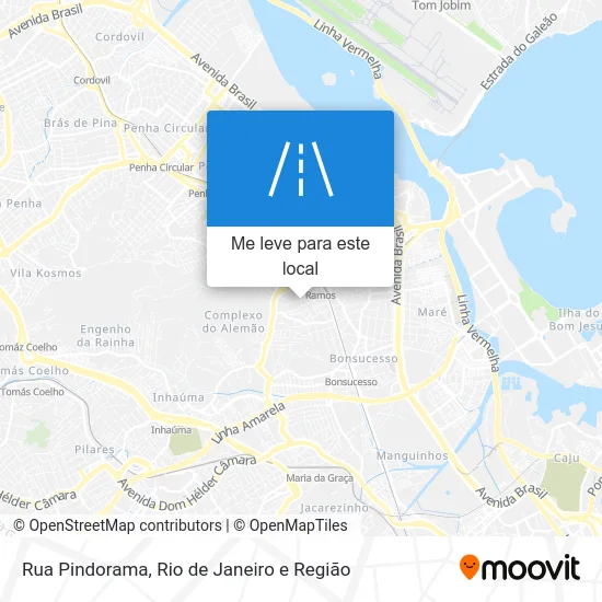 Rua Pindorama mapa