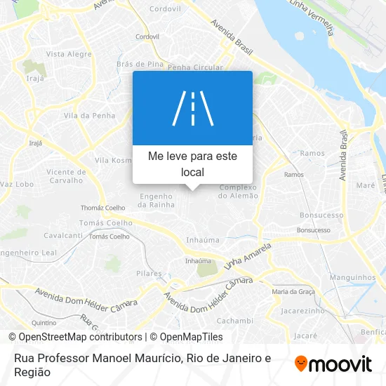 Rua Professor Manoel Maurício mapa
