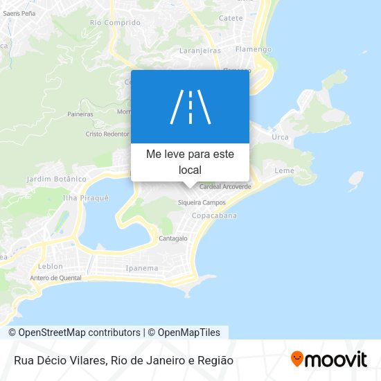 Rua Décio Vilares mapa