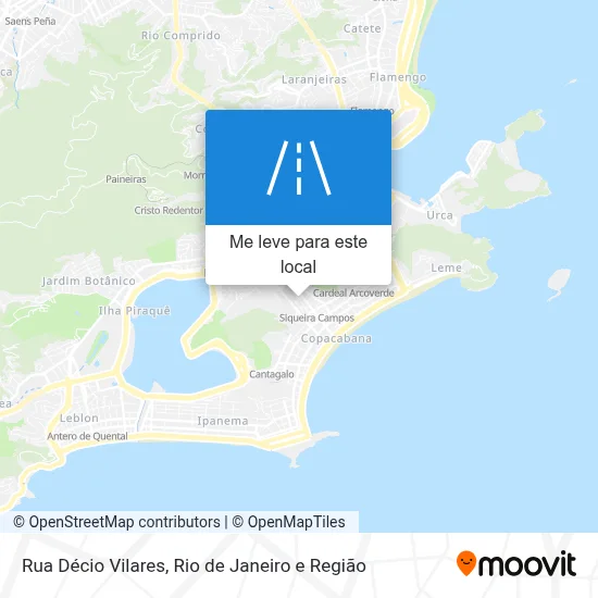Rua Décio Vilares mapa