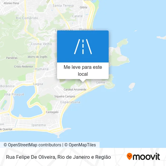 Rua Felipe De Oliveira mapa