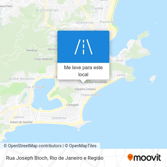 Rua Joseph Bloch mapa