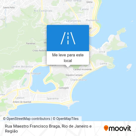 Rua Maestro Francisco Braga mapa