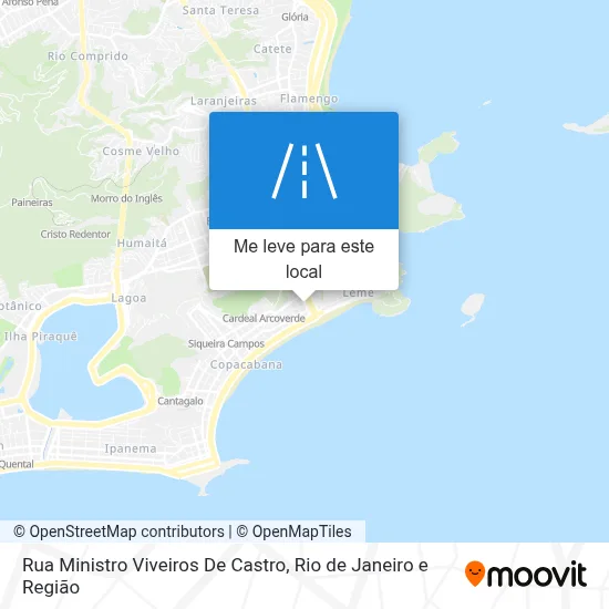 Rua Ministro Viveiros De Castro mapa