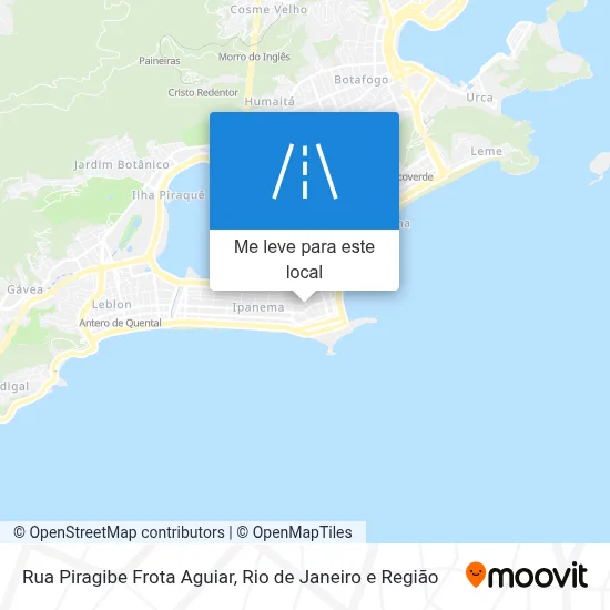 Rua Piragibe Frota Aguiar mapa