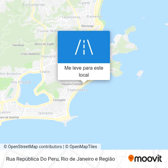 Rua República Do Peru mapa