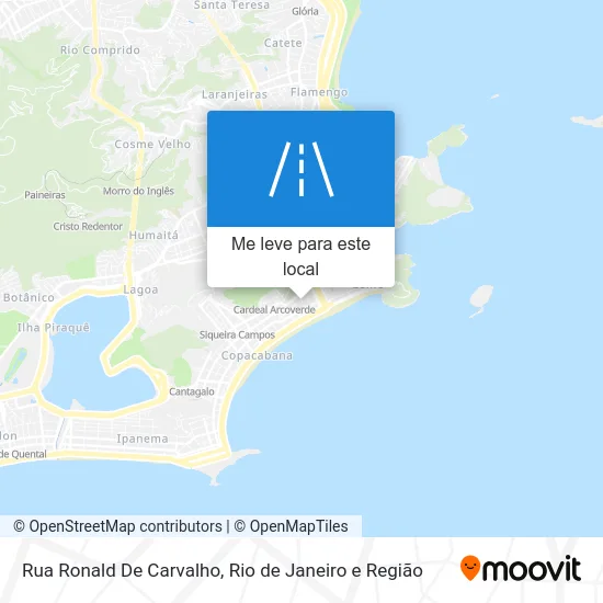 Rua Ronald De Carvalho mapa