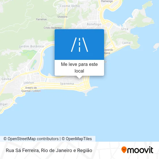 Rua Sá Ferreira mapa