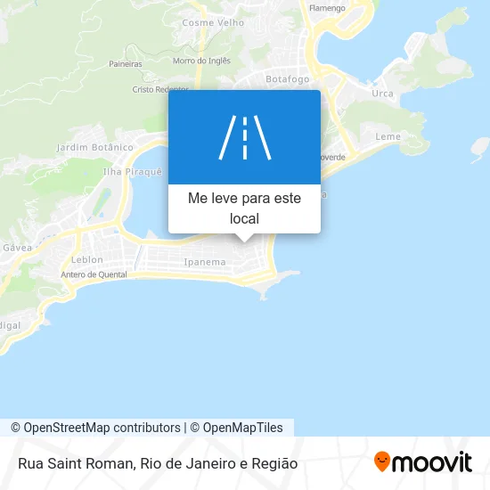 Rua Saint Roman mapa