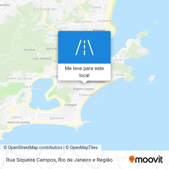 Rua Siqueira Campos mapa