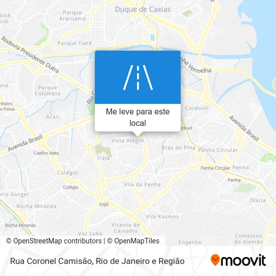 Rua Coronel Camisão mapa