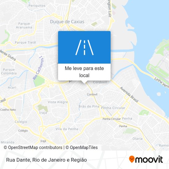 Rua Dante mapa