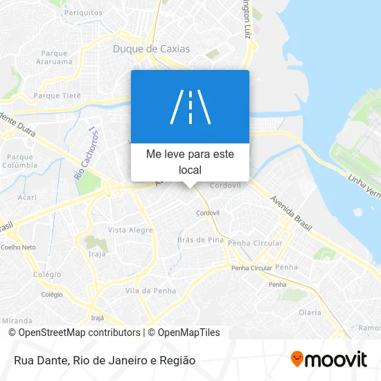 Rua Dante mapa
