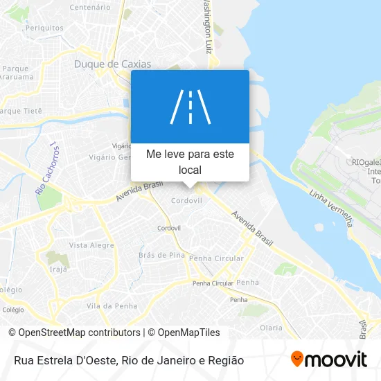 Rua Estrela D'Oeste mapa