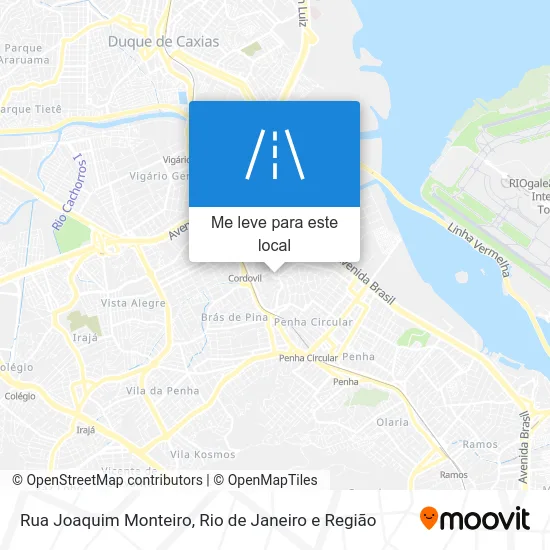 Rua Joaquim Monteiro mapa