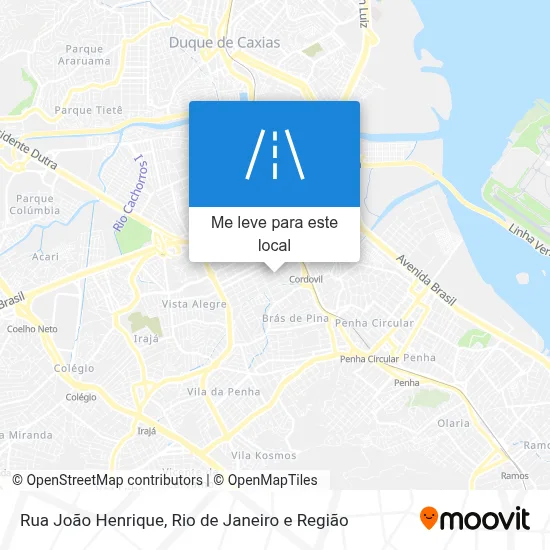 Rua João Henrique mapa