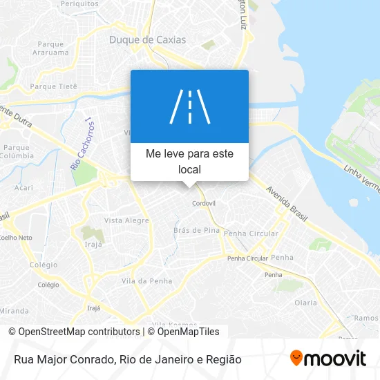 Rua Major Conrado mapa