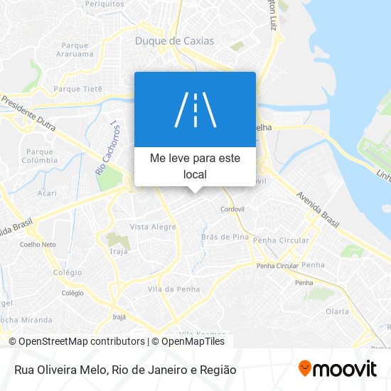 Rua Oliveira Melo mapa