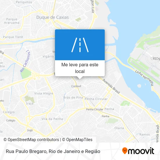 Rua Paulo Bregaro mapa