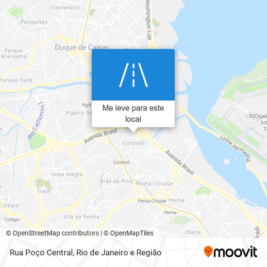 Rua Poço Central mapa