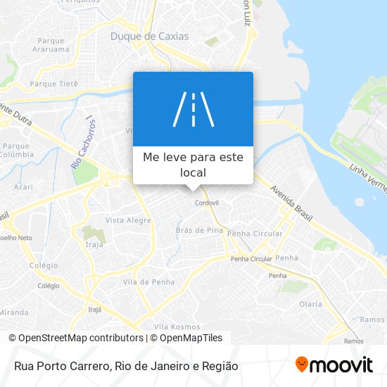 Rua Porto Carrero mapa