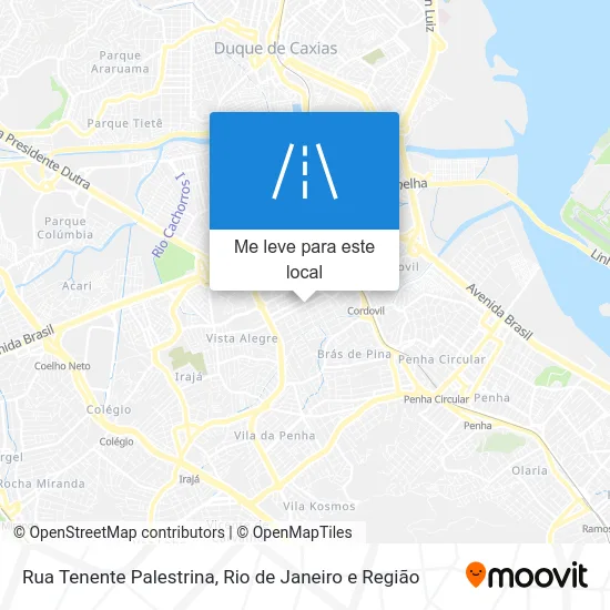 Rua Tenente Palestrina mapa