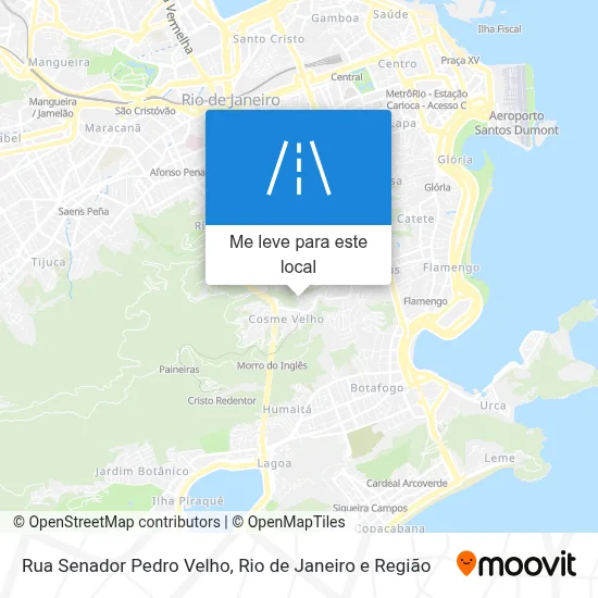 Rua Senador Pedro Velho mapa