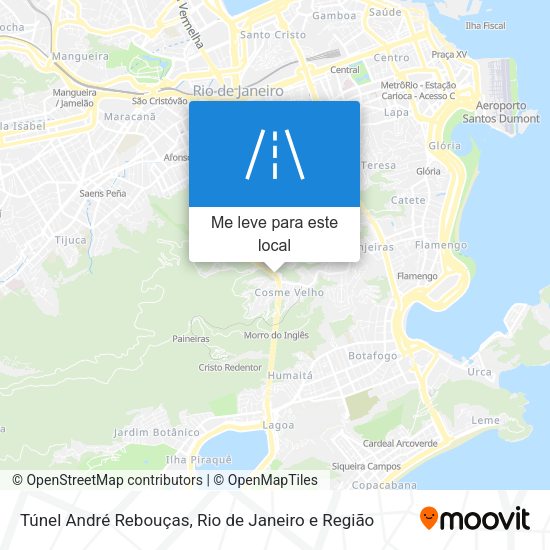 Túnel André Rebouças mapa