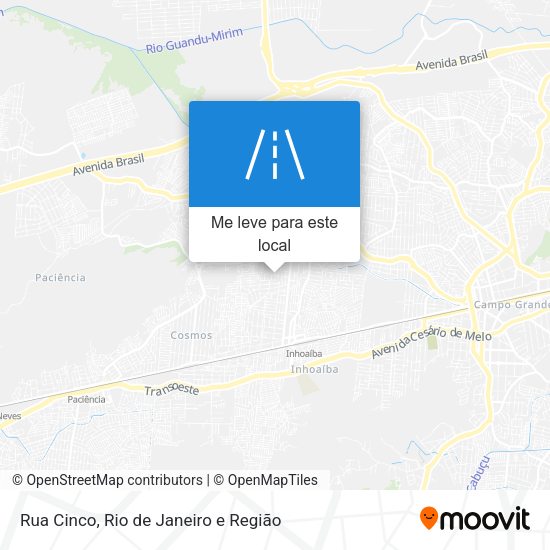 Rua Cinco mapa