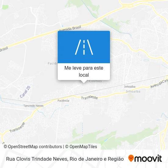 Rua Clovis Trindade Neves mapa