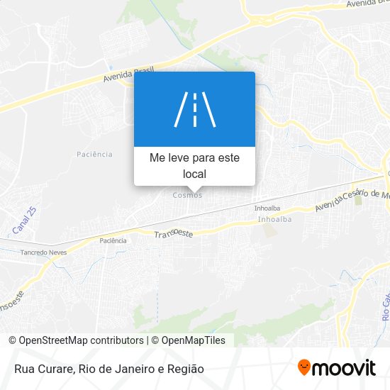 Rua Curare mapa