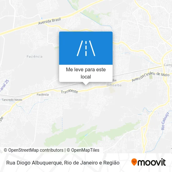 Rua Diogo Albuquerque mapa