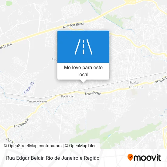 Rua Edgar Belair mapa