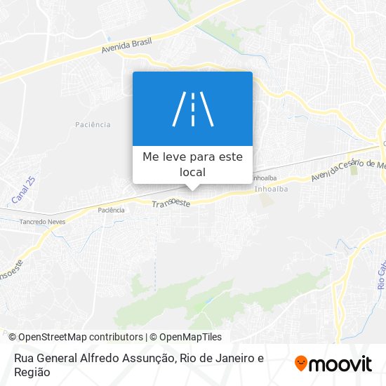 Rua General Alfredo Assunção mapa