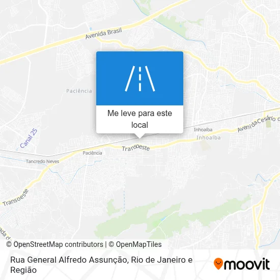 Rua General Alfredo Assunção mapa