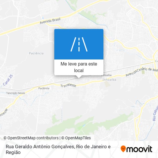 Rua Geraldo Antônio Gonçalves mapa