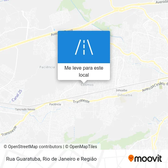 Rua Guaratuba mapa