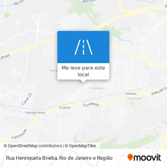 Rua Henriqueta Brieba mapa