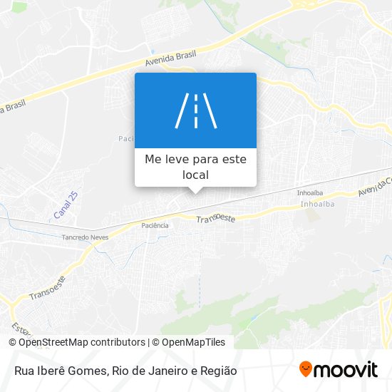 Rua Iberê Gomes mapa