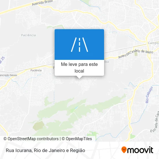 Rua Icurana mapa