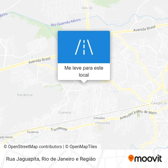 Rua Jaguapita mapa