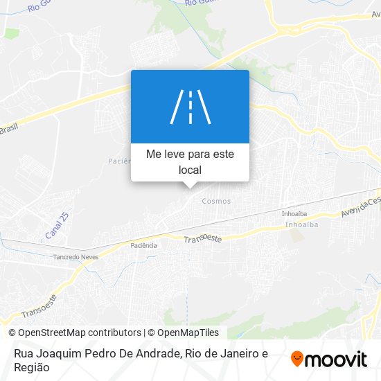 Rua Joaquim Pedro De Andrade mapa