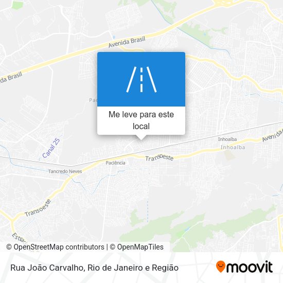 Rua João Carvalho mapa