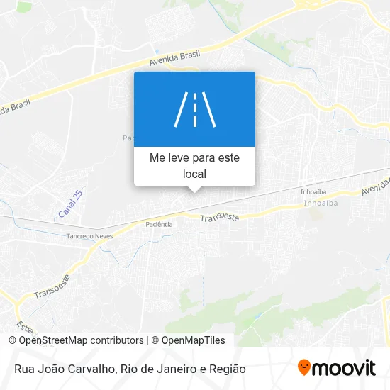 Rua João Carvalho mapa